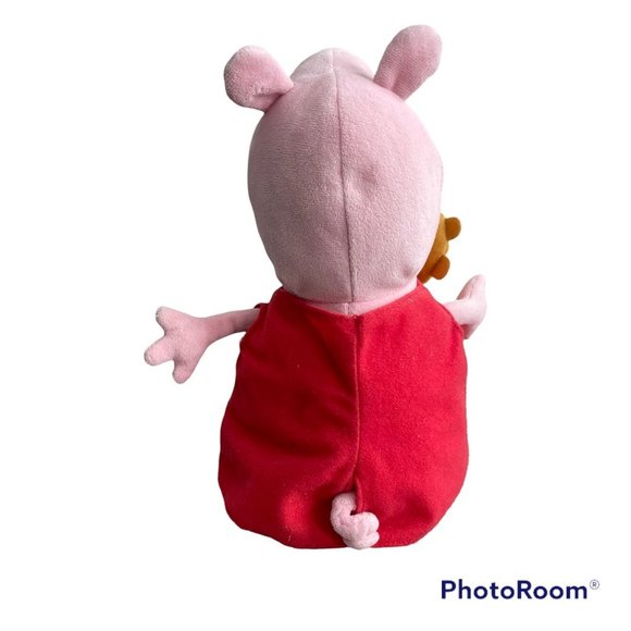 Ty Beanie Babies 8in. Peppa Pig Holding Brown Teddy Bear Plush. No tag. - Picture 3 of 9